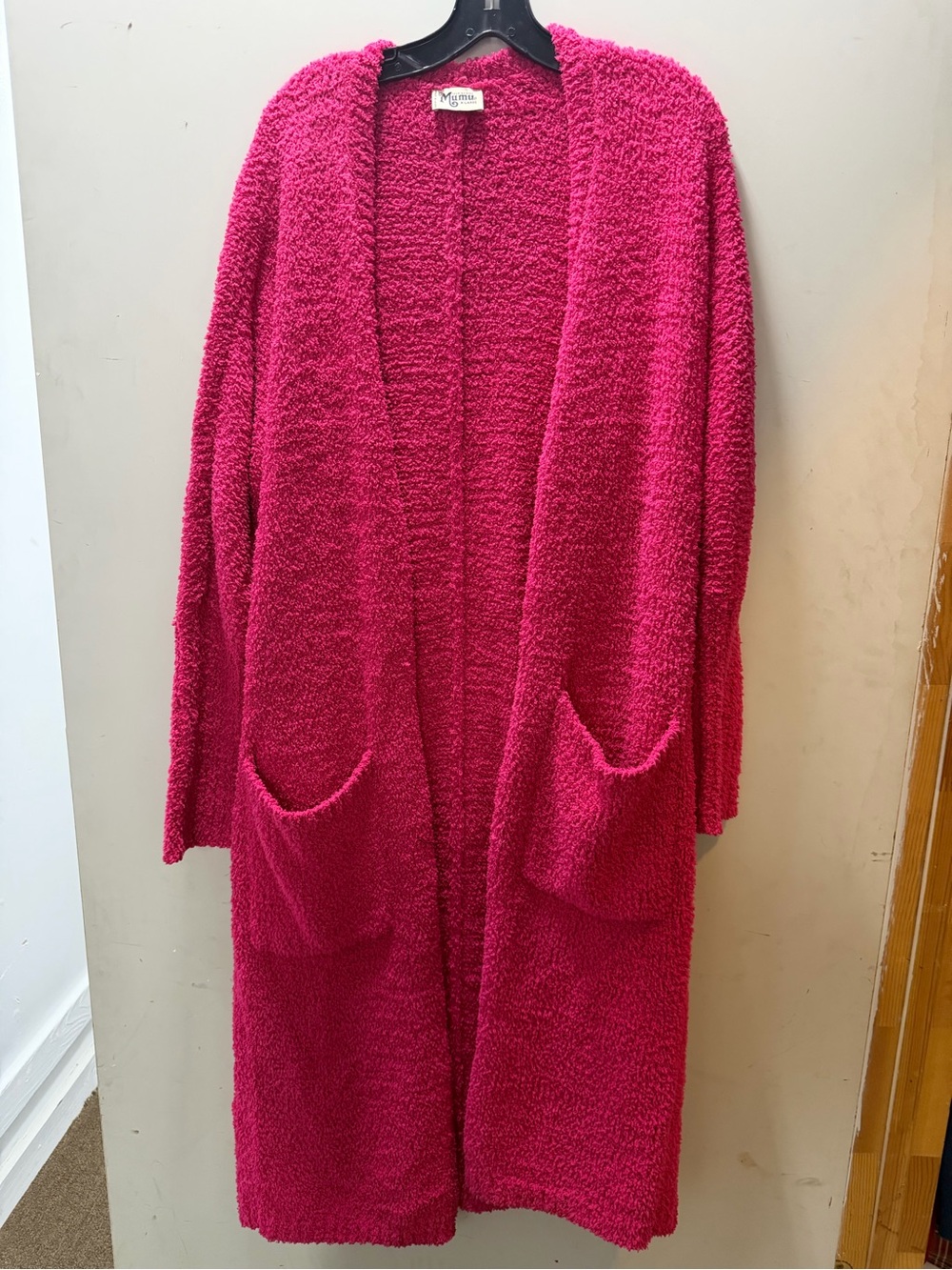 Show me your MUMU Clayton Cardigan Shocking Pink Knit Size XL